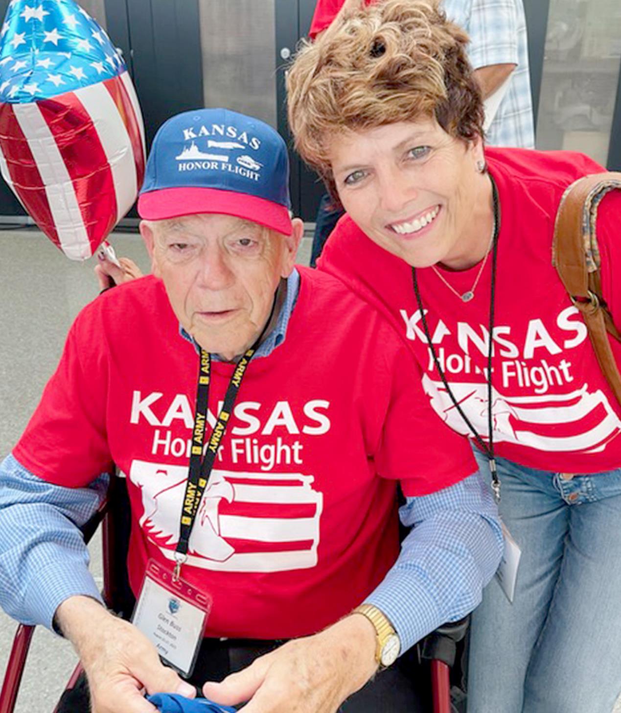 ARMY VETERAN GLEN BUSS was part of a recent Honor Flight to Washington, D. C. where he and over 50 other veterans and guardians toured the memorials erected in their honor of the respective war(s) they fought in for their country. Cristy (Buss) Tuttle served as her father’s guardian during the trip.